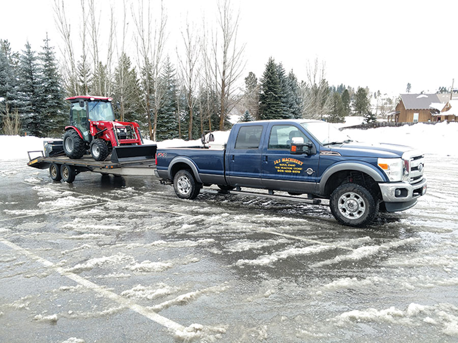 Front View of Dodge Service Truck